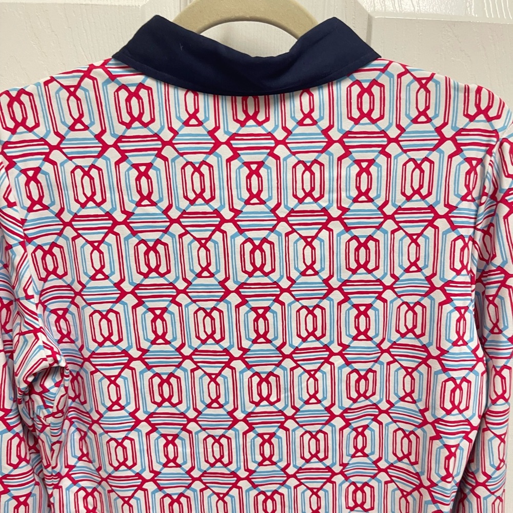 J. Mclaughlin Geometric Pattern Longsleeve Top - image 8